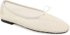 Rebecca Minkoff Bunny Mesh Ballet Flat in Off White at Nordstrom Rack, Size 5.5