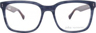 John Varvatos Demo Square Mens Eyeglasses V415 0BLE 54