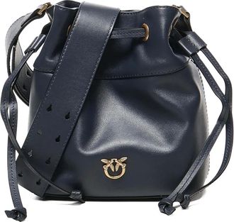 Pinko Borsa a secchiello mini con coulisse - Blu