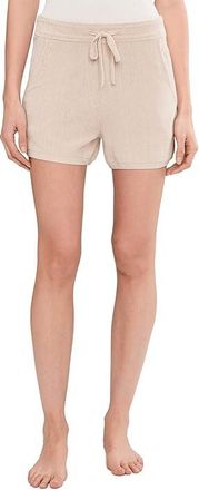 Barefoot Dreams CozyChic Ultra Lite(r) Rope Stripe Shorts Womens Shorts Stone : SM, Nylon/Viscose
