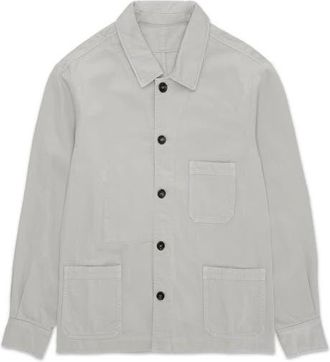 Fortela Seneca Cotton Overshirt in Grey at Nordstrom, Size 50 Eu