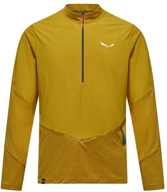 Salewa Pedroc Dry Wind HZ Tee Longsleeve für Herren | gelb