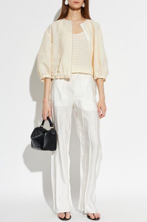 Emporio Armani Transparent Top, Womens, Cream