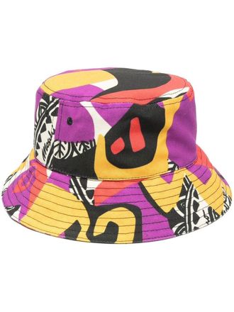 Moschino Vissershoed met print - Paars