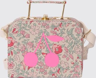 BONPOINT Borsa a mano in cotone con stampa floreale