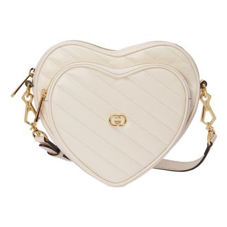 Gucci (WMNS) Gucci Interlocking G Mini Heart Shoulder Bag Mystic White 751628-AACCL-9022