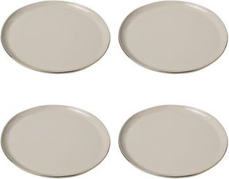 Be Home 24k Gold Tam Stoneware Dinner Plate - Set of 4 in Pearl at Nordstrom
