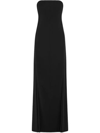 16Arlington Anguelique crepe satin gown - Black