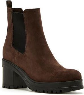 La Canadienne Paxton Waterproof Chelsea Boot in Brunette Suede at Nordstrom Rack, Size 10
