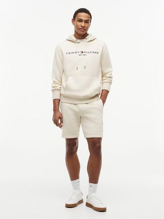 Tommy Hilfiger Mens Embroidered Tommy Logo Sweatshort - Beige - XXXL