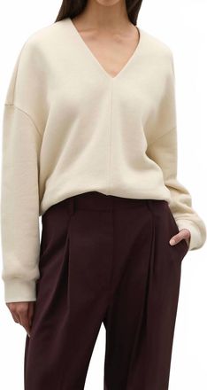 A.Emery Willis Long Sleeve Sweatshirt In Bone