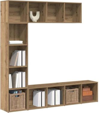 vidaXL Librerie 3 pz Rovere Artigianale in Legno Multistrato - Vidaxl
