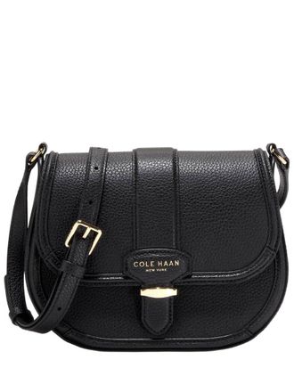 Cole Haan Marina Leather Saddle Bag