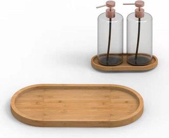 OEM Piezas Encimera De Ba&ntilde;o Encimera De Cocina Encimera De Bamb&uacute; Encimera De Fregadero Tocador Soporte Para Anillos De Joyer&iacute;a Caja De Almacenamiento