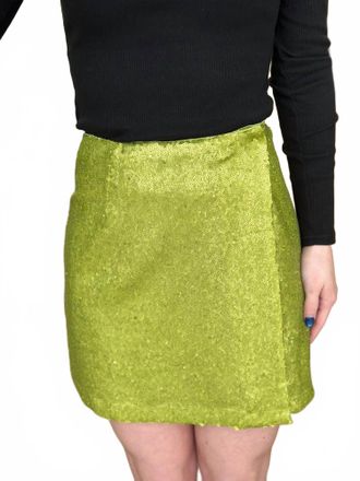 FRNCH Shane Mini Skirt In Green