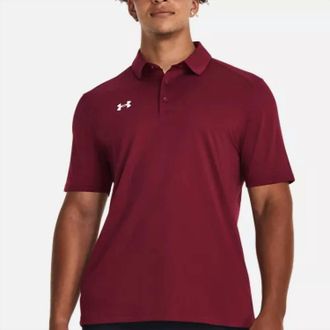 Under Armour Team Armour Golf Polo In Cardinal