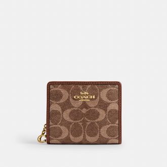 Coach Snap Wallet In Signature Chenille