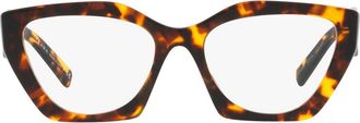 Prada 54mm Cat Eye Optical Glasses in Honey at Nordstrom