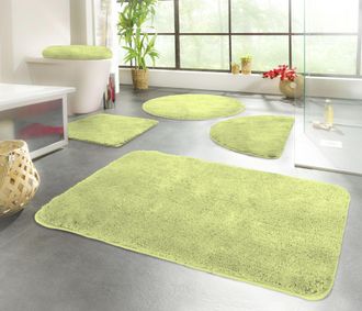 Kinzler Badematte »Chaozhou« Höhe 20 mm rutschhemmend beschichtet fussbodenheizungsgeeignet Badteppich, Uni Farben, weich, als rechteckig, rund & Set erhältli