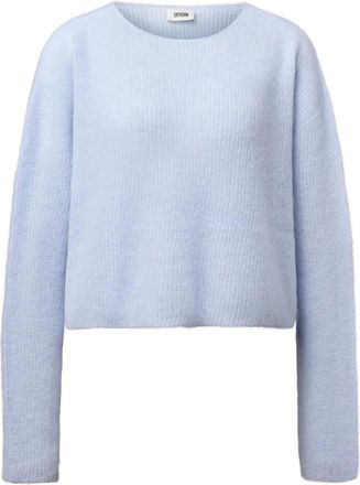 Drykorn Ronde hals gebreid - Dames - Truien - Blauw - Maat: S