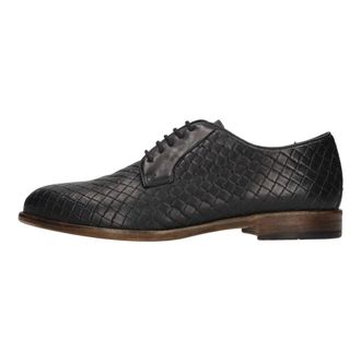 Antica Cuoieria Panama Veterschoen - Heren - Nette schoenen - Zwart - 42 EU - Leer - Schoenen