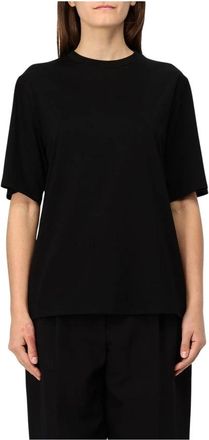 The Row Tops, Dames, Zwart, L, Katoen, Relaxed Fit Tee