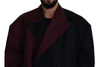 Dolce & Gabbana Mens Bordeaux Polyester Double Breasted Jacket Clothing