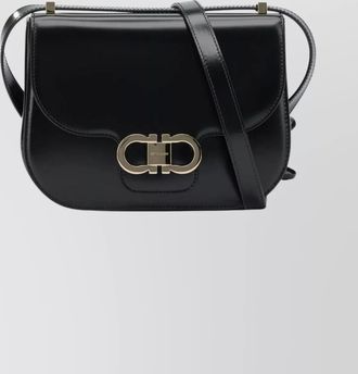 Ferragamo gancini leather crossbody bag