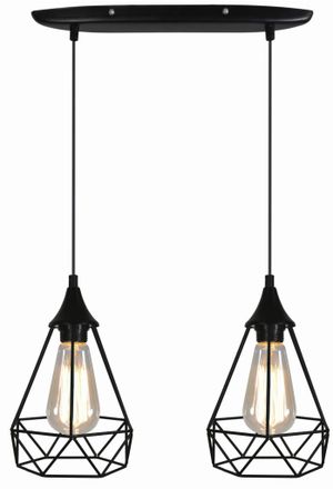 OEM Lampada A Sospensione Candellux Graf Nera 2xe27 115cm