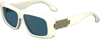 Victoria Beckham White Acetate Womens Sunglasses