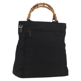 Gucci Pre-owned Vintage Handtas - Dames - Vintage Handtas - Zwart - ONE Size - Nylon - Vintage