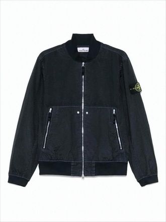 Stone Island Black Lightweight Bomber Jacket
