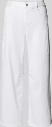 Angels Caprijeans mit elastischem Bund Modell Linn in Weiss, Gr&ouml;&szlig;e 34/26