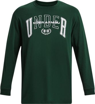 Under Armour Crest Heavyweight Long Sleeve T-shirt Green 1379576-322