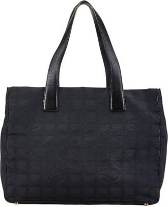 Chanel New Travel Line New Travel Line Nylon Leather Tote Bag (Pre-Owned)