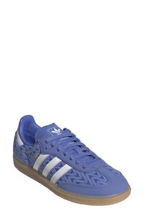 adidas Gender Inclusive Samba OG Sneaker in Real Lilac/White/Gold at Nordstrom, Size 9.5 Womens