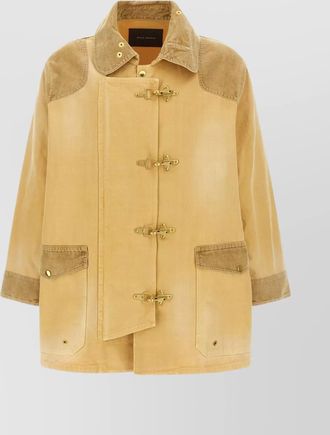 Wales Bonner sierra coat with buttoned cuffs