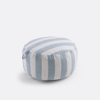La Redoute Interieurs Gestreepte buitenpoef, &Oslash;50 x H25 cm, Sailor