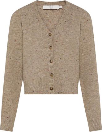 Seventy Cardigan met V-hals - Dames - Vesten - Beige - M - Truien & Vesten