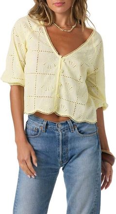 O'Neill Flora Top in Citron at Nordstrom, Size Xx-Large