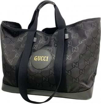 Gucci Black Nylon Tote Bag (Pre-Owned)