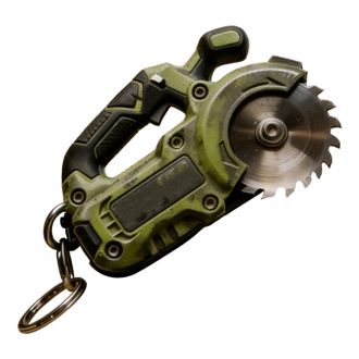 Generic Mini Saw Keychain - 2.4 Inch Portable Chainsaw Keyring Ornament | ABS Bag Charm Accessory, Gift For Woodworkers Carpenters DIY Men Father And Husband
