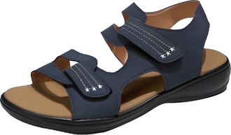 Generic Flat Sandals for Women, Womens Casual Side Hollow Belt Buckle Slope Bottom Roman Shoes Summer Fashion Ladies Sandals Sandal for Women Size Size 7.5