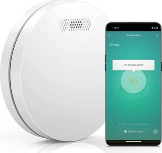 OEM Detector De Humo Conectado - Bater&iacute;a De 10 A&ntilde;os - Alarma Contra Incendios Wifi Con Smart Life - 1 Unidad Npterbl