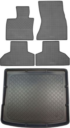 OEM Bmw X6 F16 Suv (5 Puertas) Desde Noviembre De 2014. Juego: Alfombrillas De Goma Para Coche + Alfombrilla Para Maletero