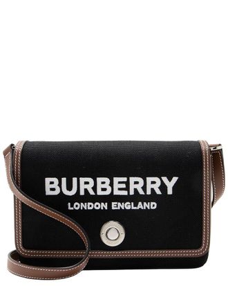 Burberry Black, Brown Canvas, Leather New Hampshire Small Crossbody, Never Carried (Authentic Pre-Loved)