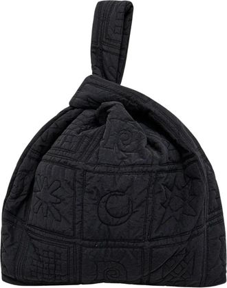 Nanushka Jen Large - Dames - Handtassen - Zwart - ONE Size - Katoen - Tassen