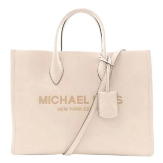Michael Kors Pre-owned Tote Bags, female, White, Size: ONE SIZE Pre-owned Leather Shoulder Bag