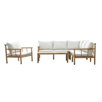 Concept Usine Muebles de jard&iacute;n de 6 plazas en madera de acacia certificada fsc