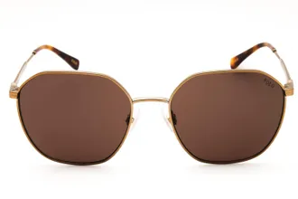 Polo Ralph Lauren PH3160 Round Metal Sunglasses - Gold